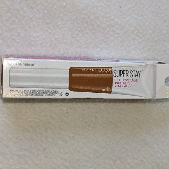 🌷4/$20 Maybelline Newyork Super Stay Full Coverage Under Eye Concealer Tan 45 - Picture 7 of 11